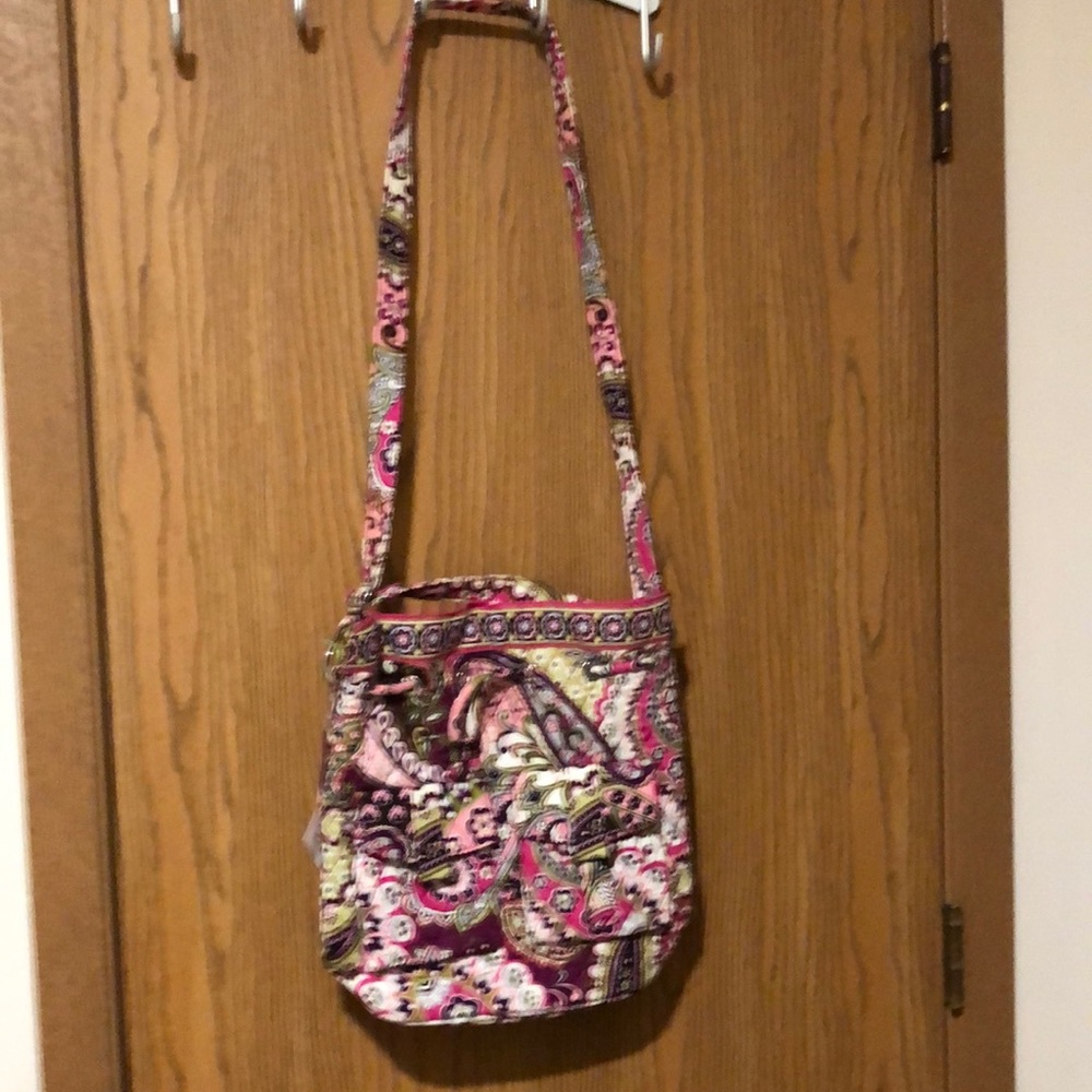 Vera Bradley “quick draw” satchel in Very Berry Paisley